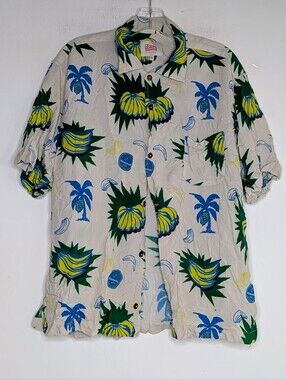 General Admission California Obscura BANANA 🍌 PRINT 🍌 Button Down Casual Shirt